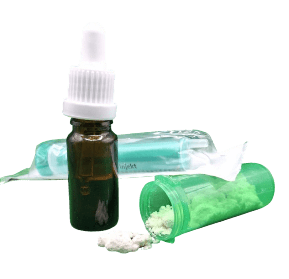 Nahaufnahme DIY-CBD-Öl Haze Kush 10ml