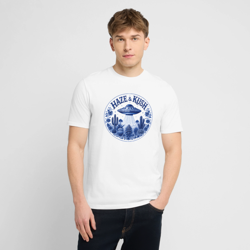 Outta Space Blue – Premium Organic T-Shirt - Weiß