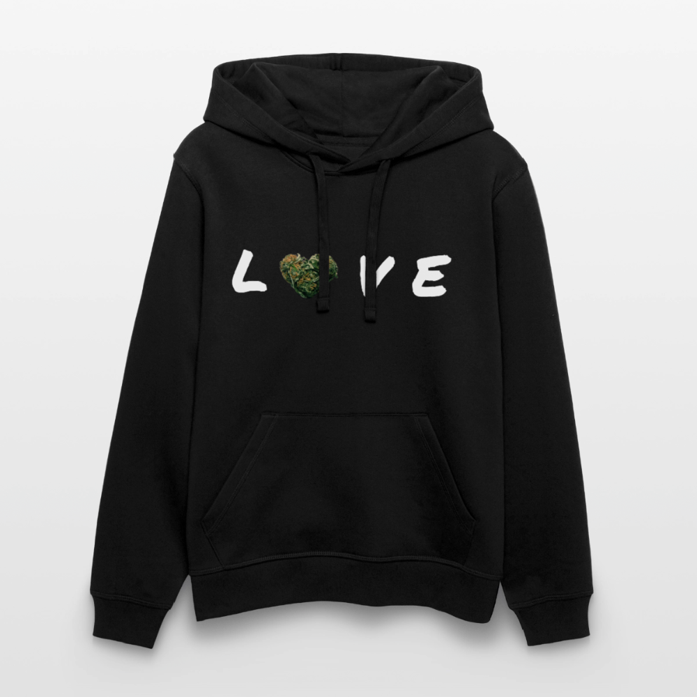 "GREEN LOVE" BIO Hoodie - Schwarz