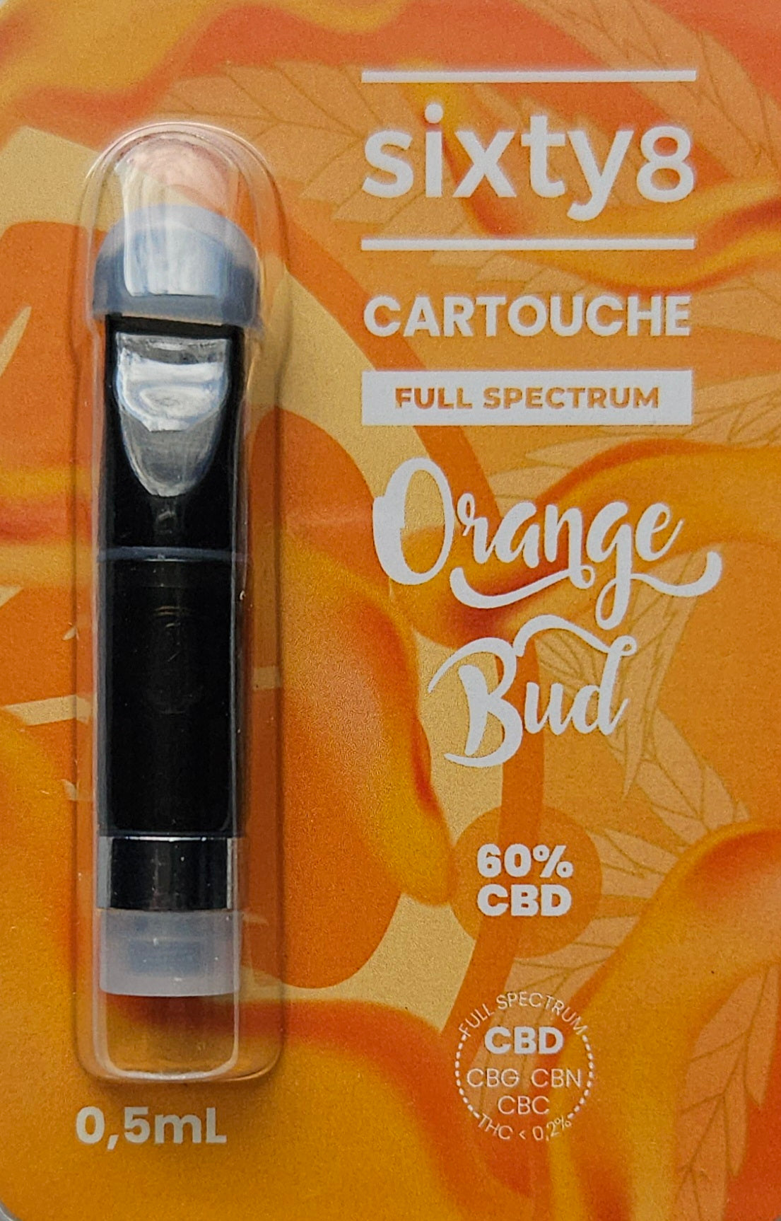 Orange Bud CBD Vape Cartridge 60% – Orange | 0,5 ml