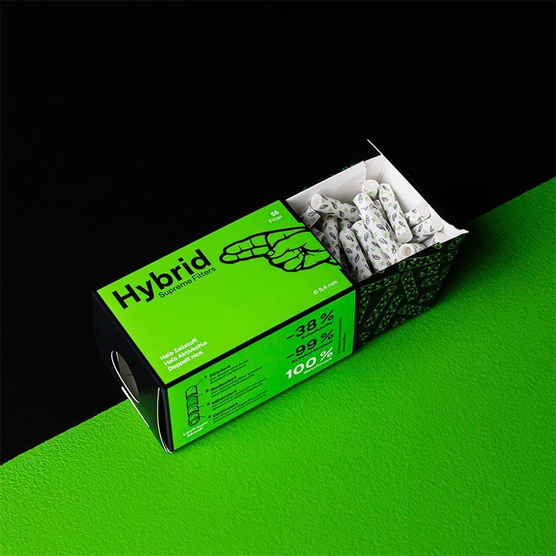 Hybrid Aktivkohlefilter Ø 6,4 mm – 55 Stück