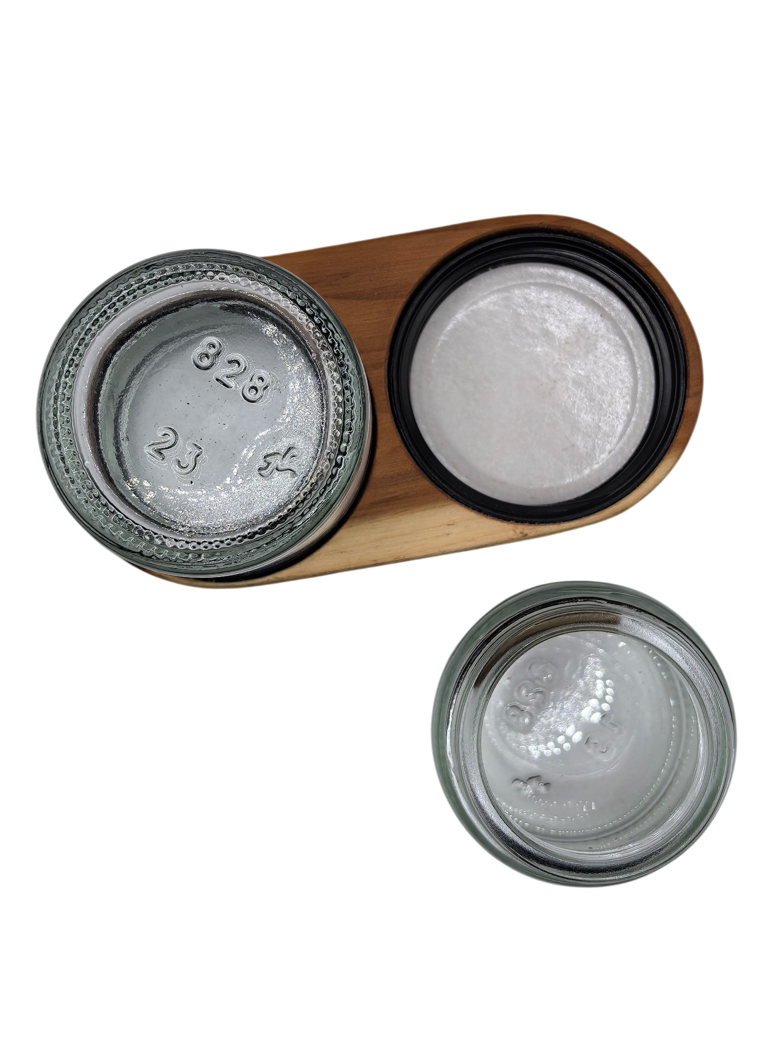 WoodyVapors Double Jar Eibe – Handgefertigtes Holz-Unikat mit 2 × 30 ml Glas