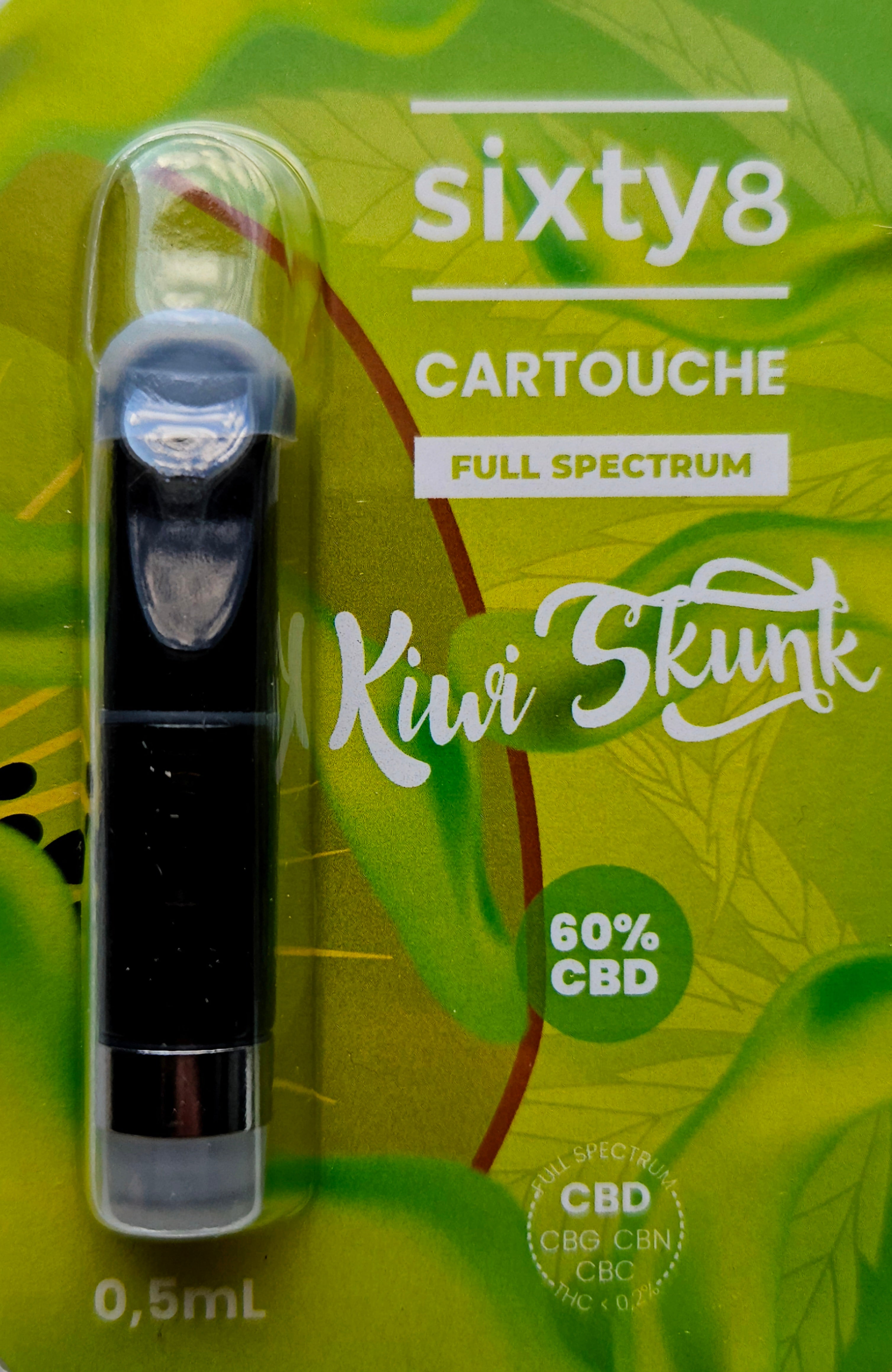 Kiwi Skunk CBD Vape Cartridge 60% – Kiwi & Skunk | 0,5 ml