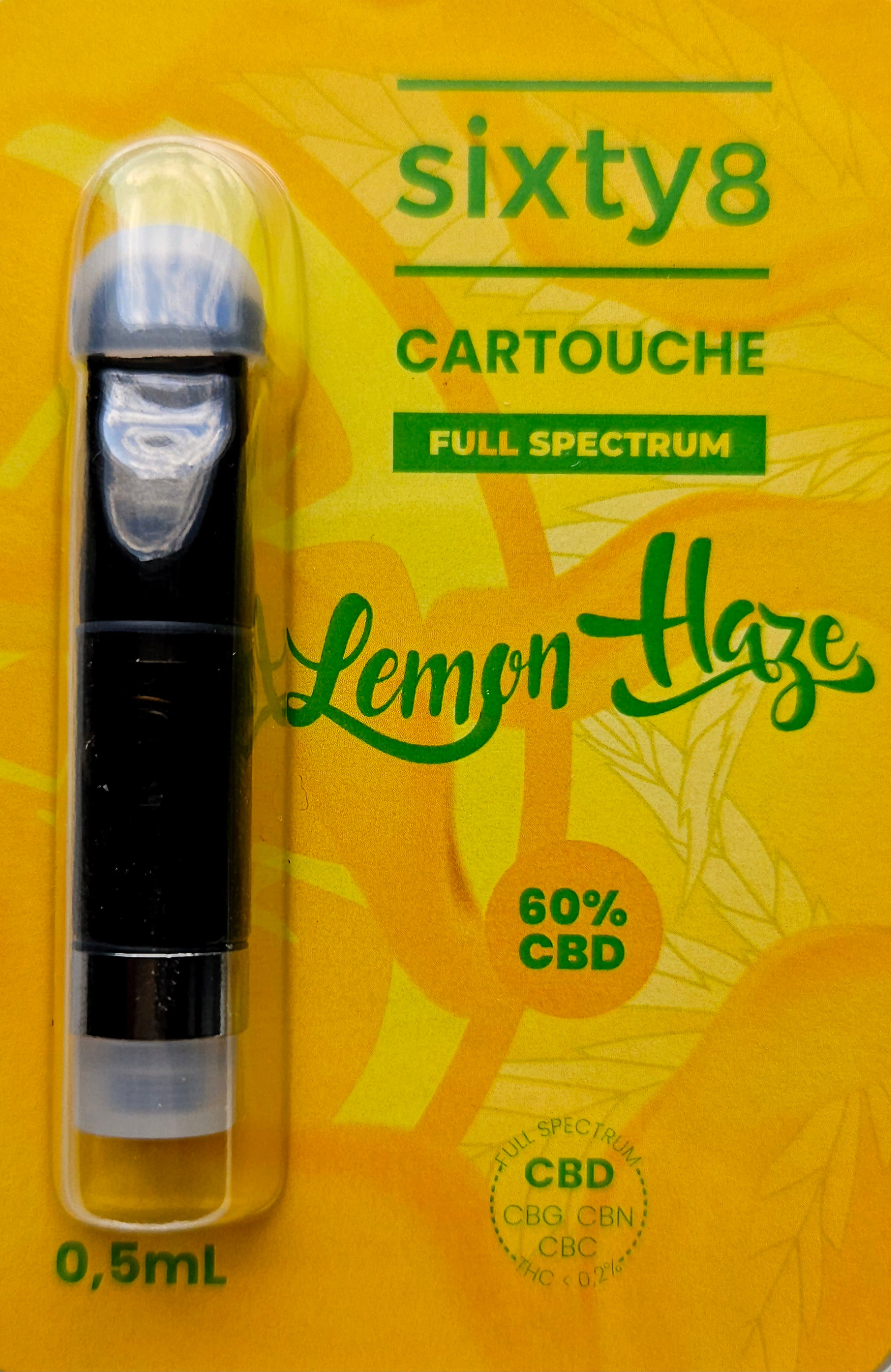 Lemon Haze CBD Vape Cartridge 60% – Zitrone | 0,5 ml