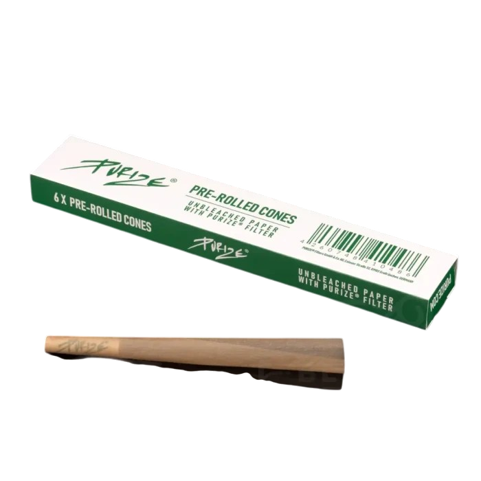 Purize® Pre-Rolled Cones – Ungebleichte Cones mit Aktivkohlefilter