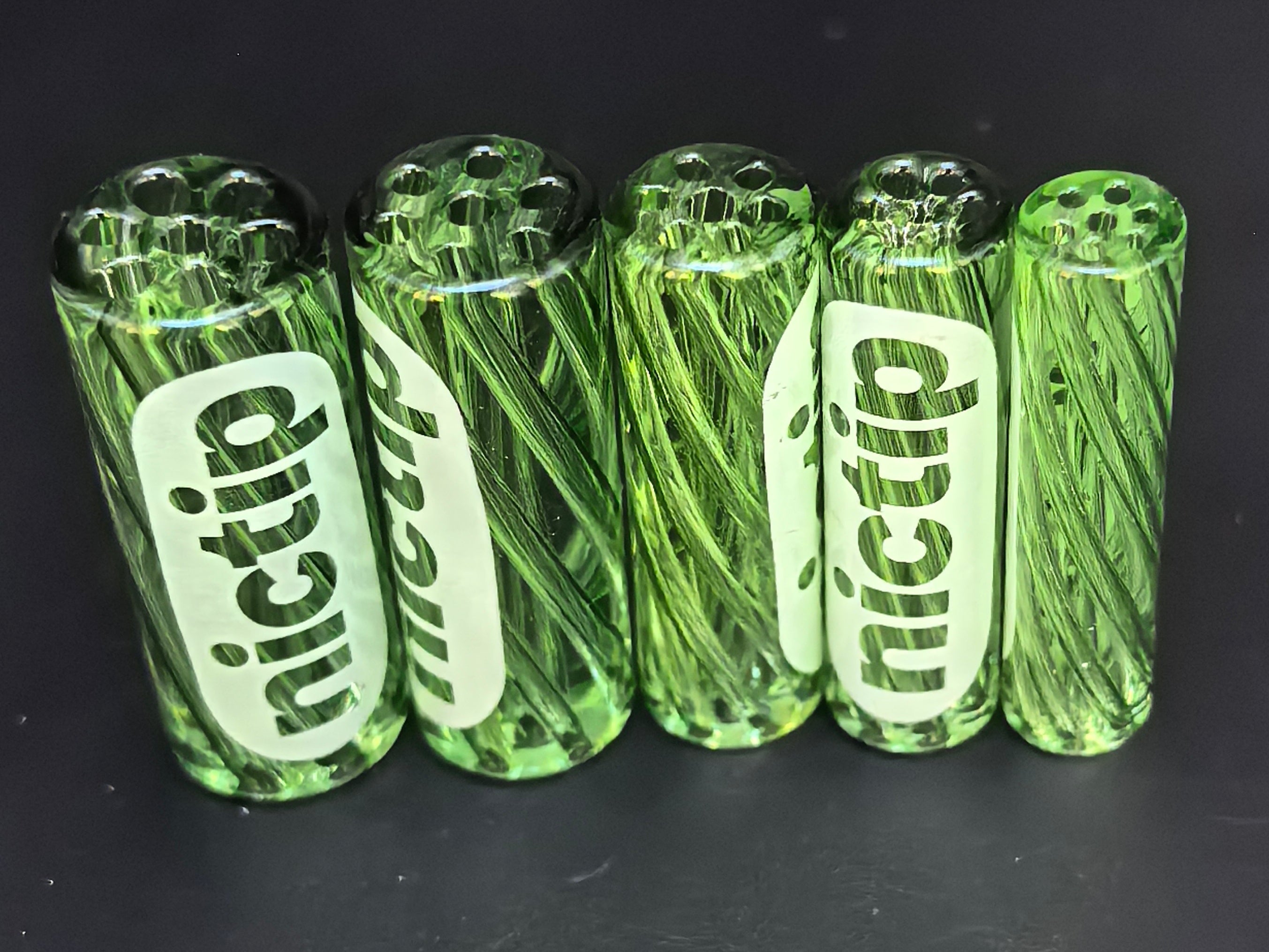 Nictip Glasfilter Grün – 7-Loch & Spiral (7–11 mm)
