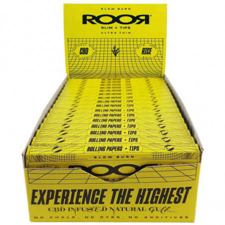 ROOR Rice King Size Slim Papers - HAZE & KUSH - CBD Shop