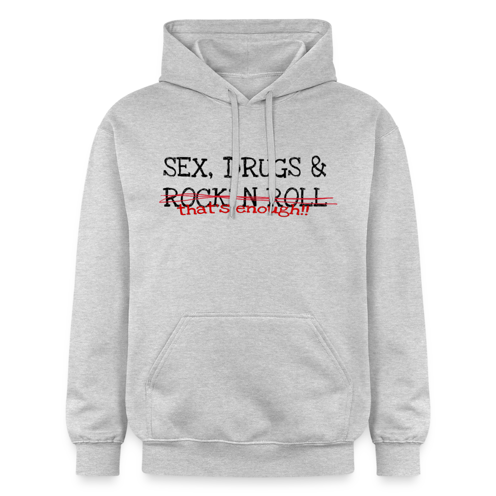 THAT'S ENOUGH Hoodie - Hellgrau meliert