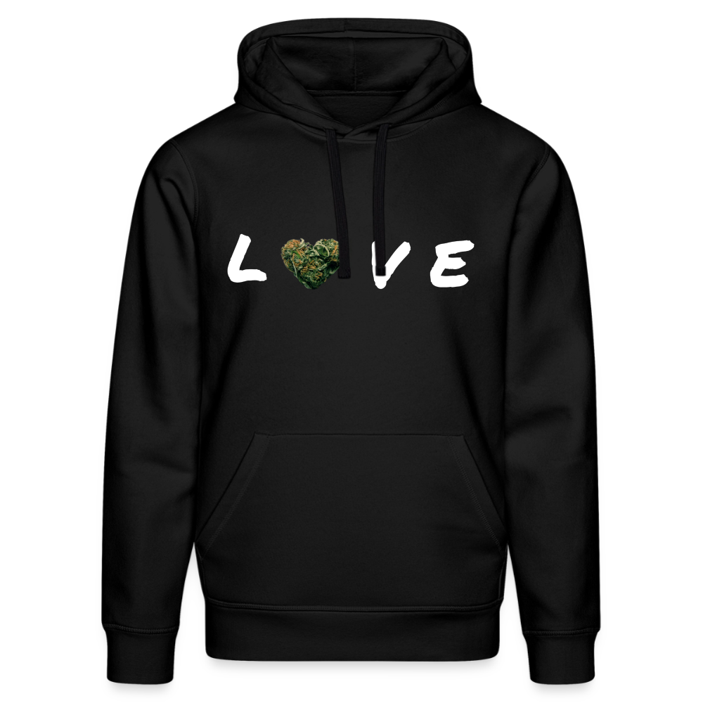"GREEN LOVE" BIO Hoodie - Schwarz