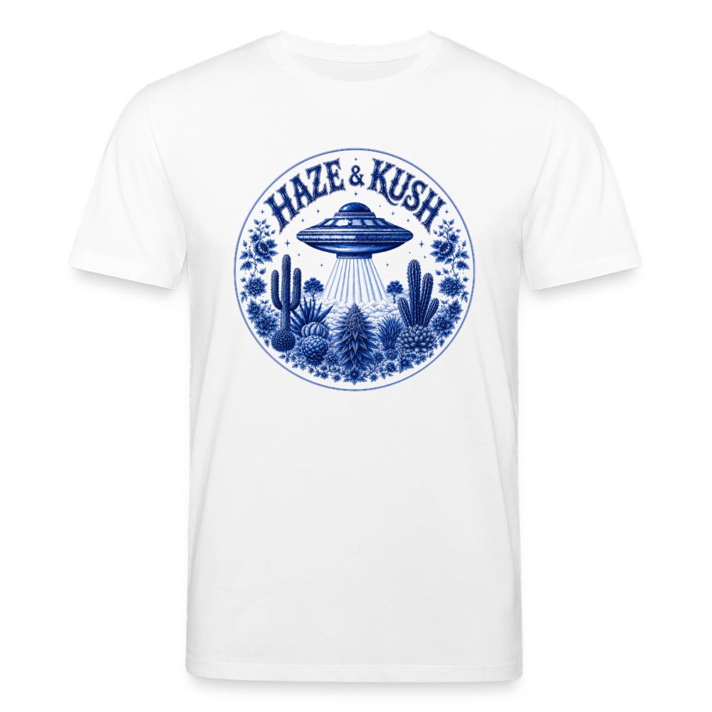 Outta Space Blue – Premium Organic T-Shirt - Weiß