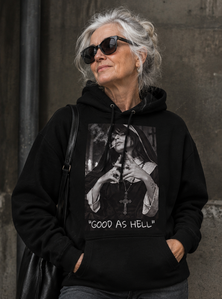 GOOD AS HELL – Unisex Bio-Hoodie | Haze & Kush