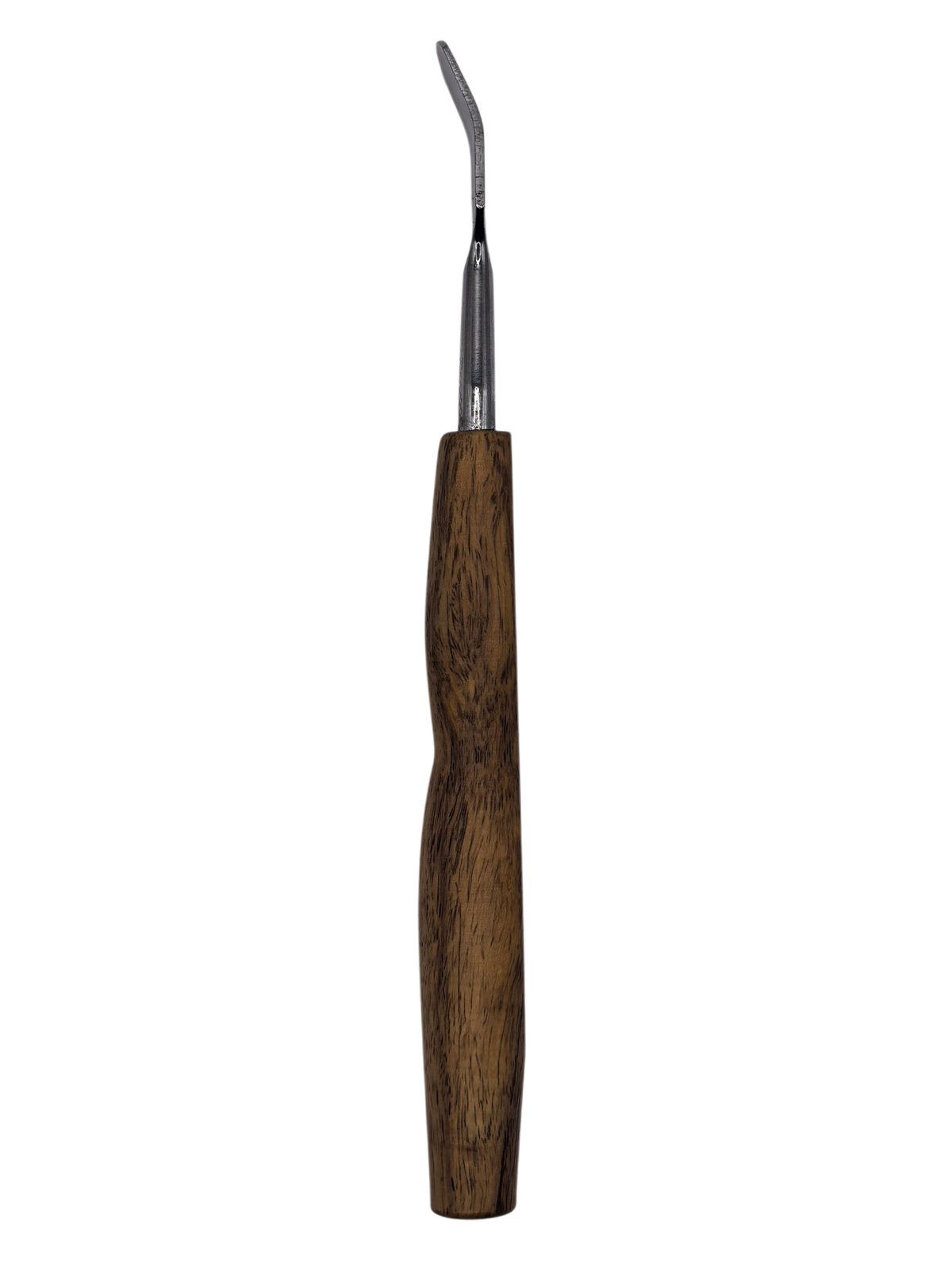 WoodyVapors Ebenholz Dabbing Tool gebogen – Handgefertigtes Unikat aus Restholz