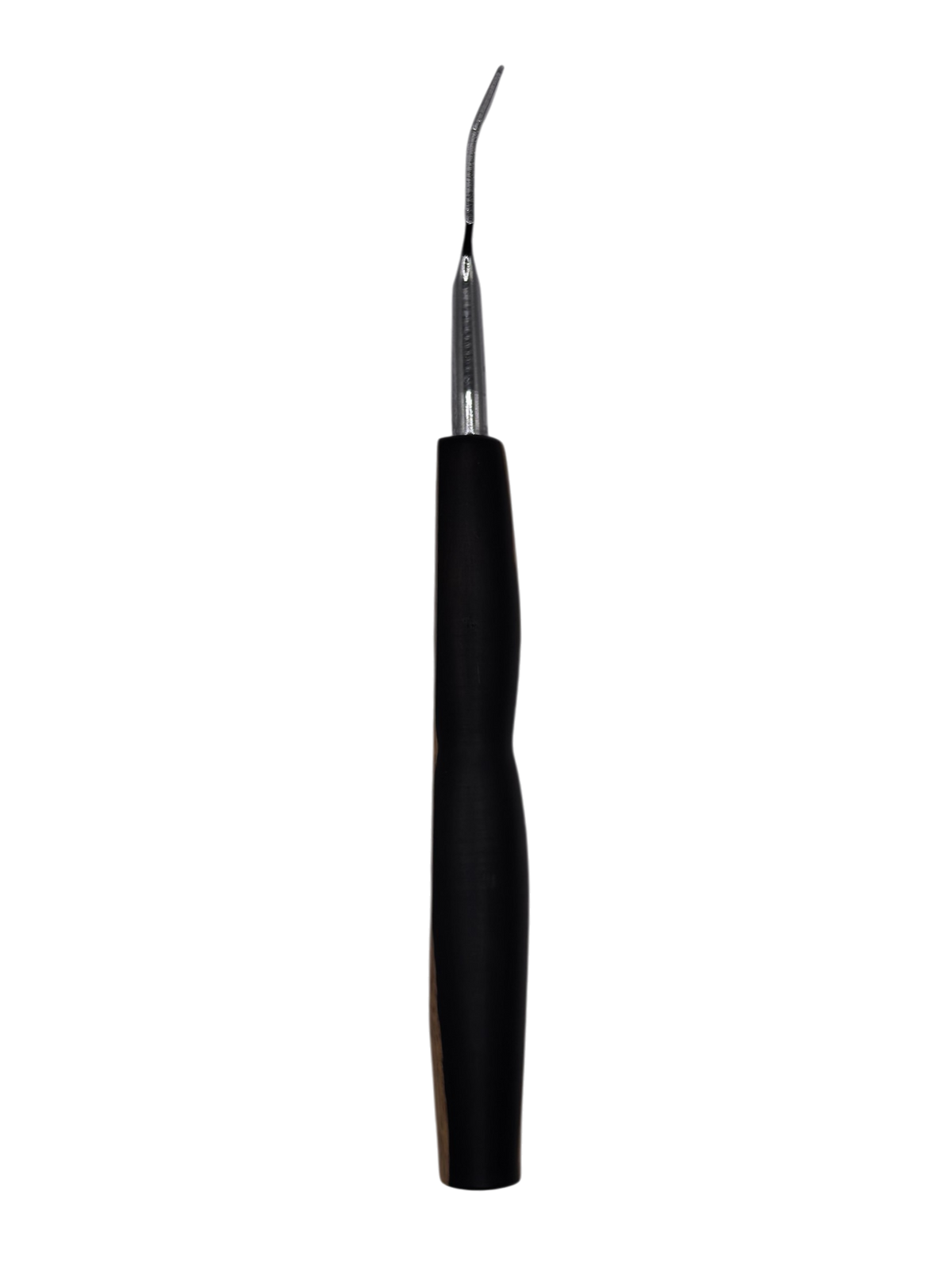 WoodyVapors Ebenholz Dabbing Tool gebogen – Handgefertigtes Unikat aus Restholz