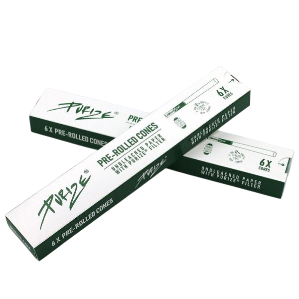 Purize® Pre-Rolled Cones – Ungebleichte Cones mit Aktivkohlefilter