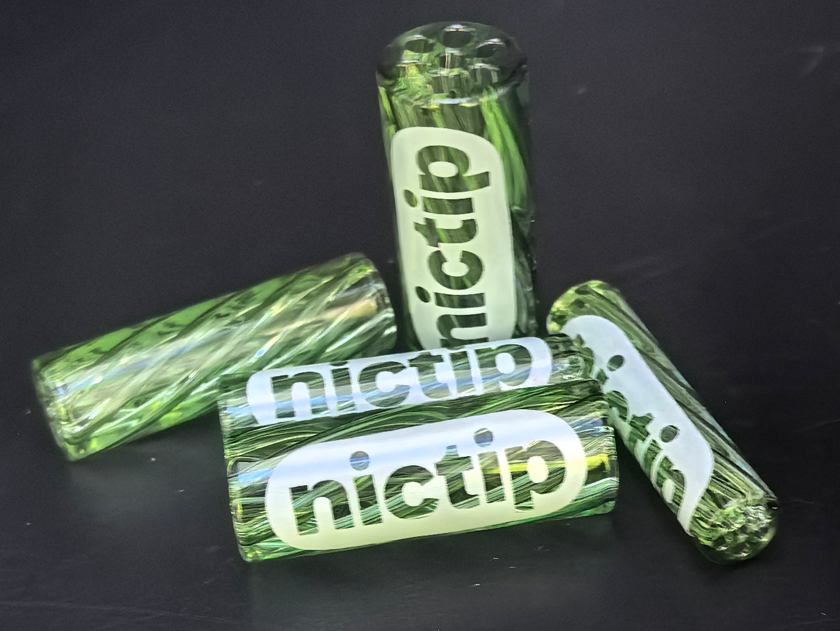 Nictip Glasfilter Grün – 7-Loch & Spiral (7–11 mm)
