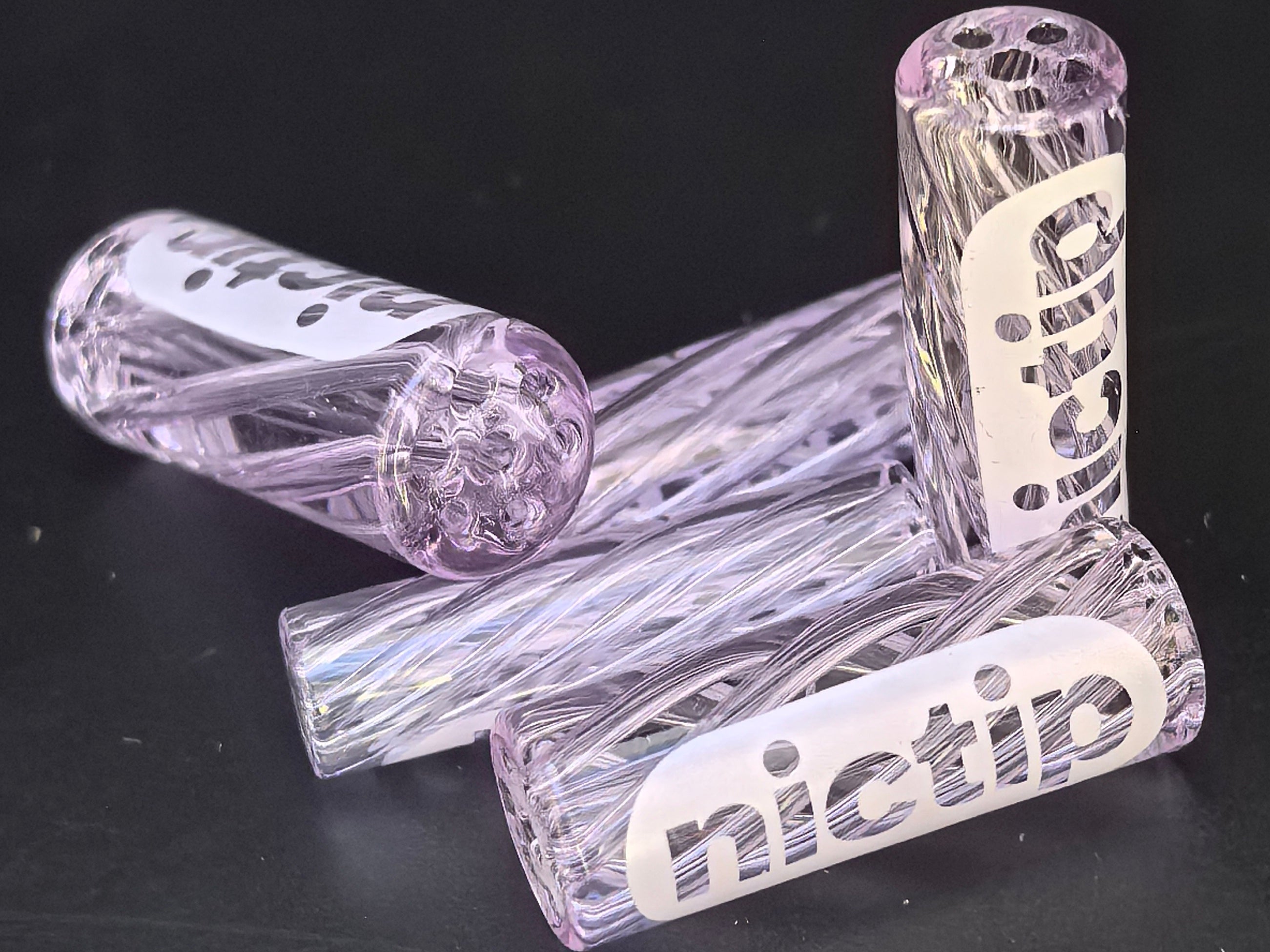 Nictip Glasfilter Lilac – 7-Loch & Spiral (7–11 mm)