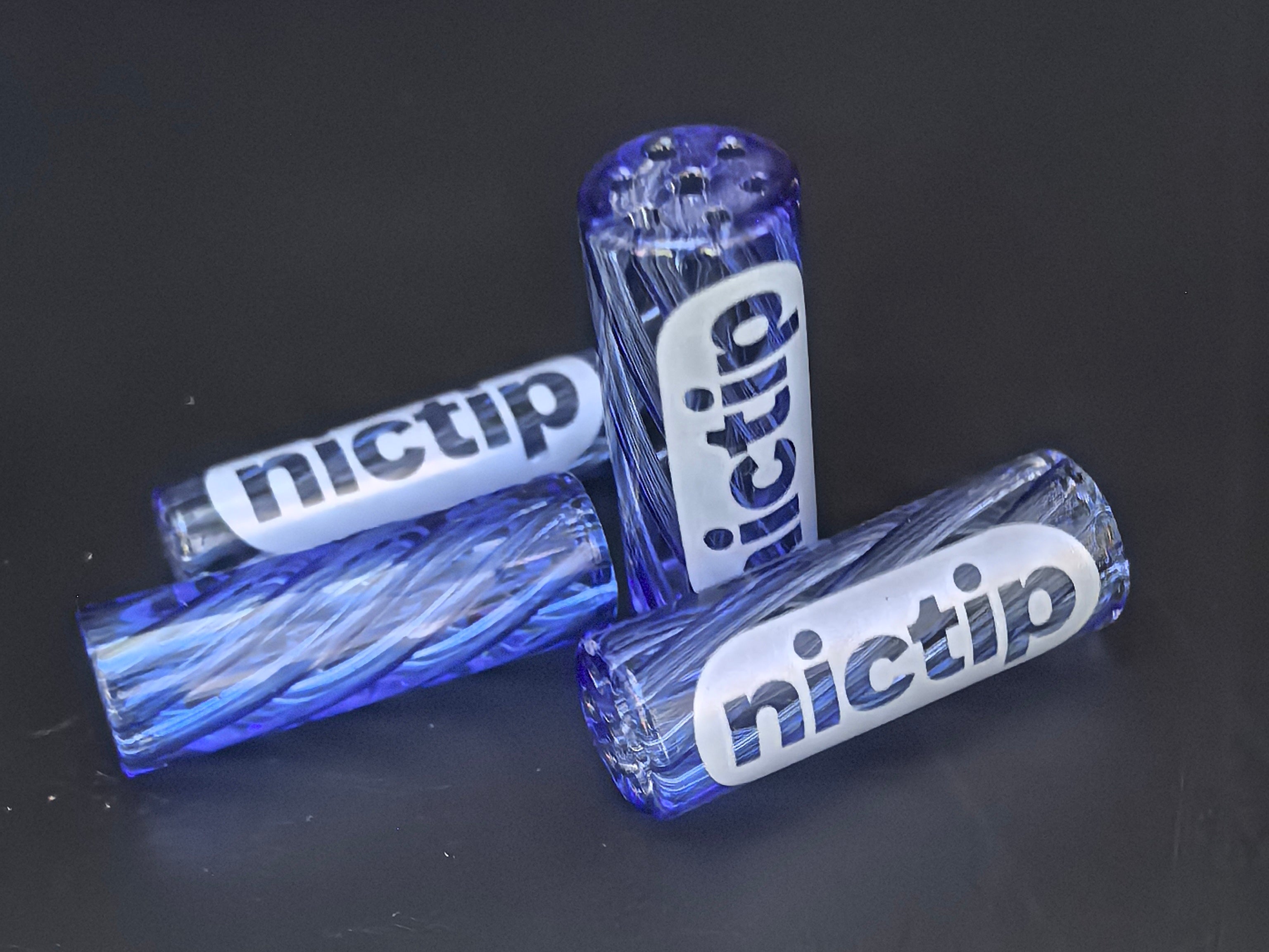 Nictip Glasfilter Blau – 7-Loch & Spiral (7–11 mm)