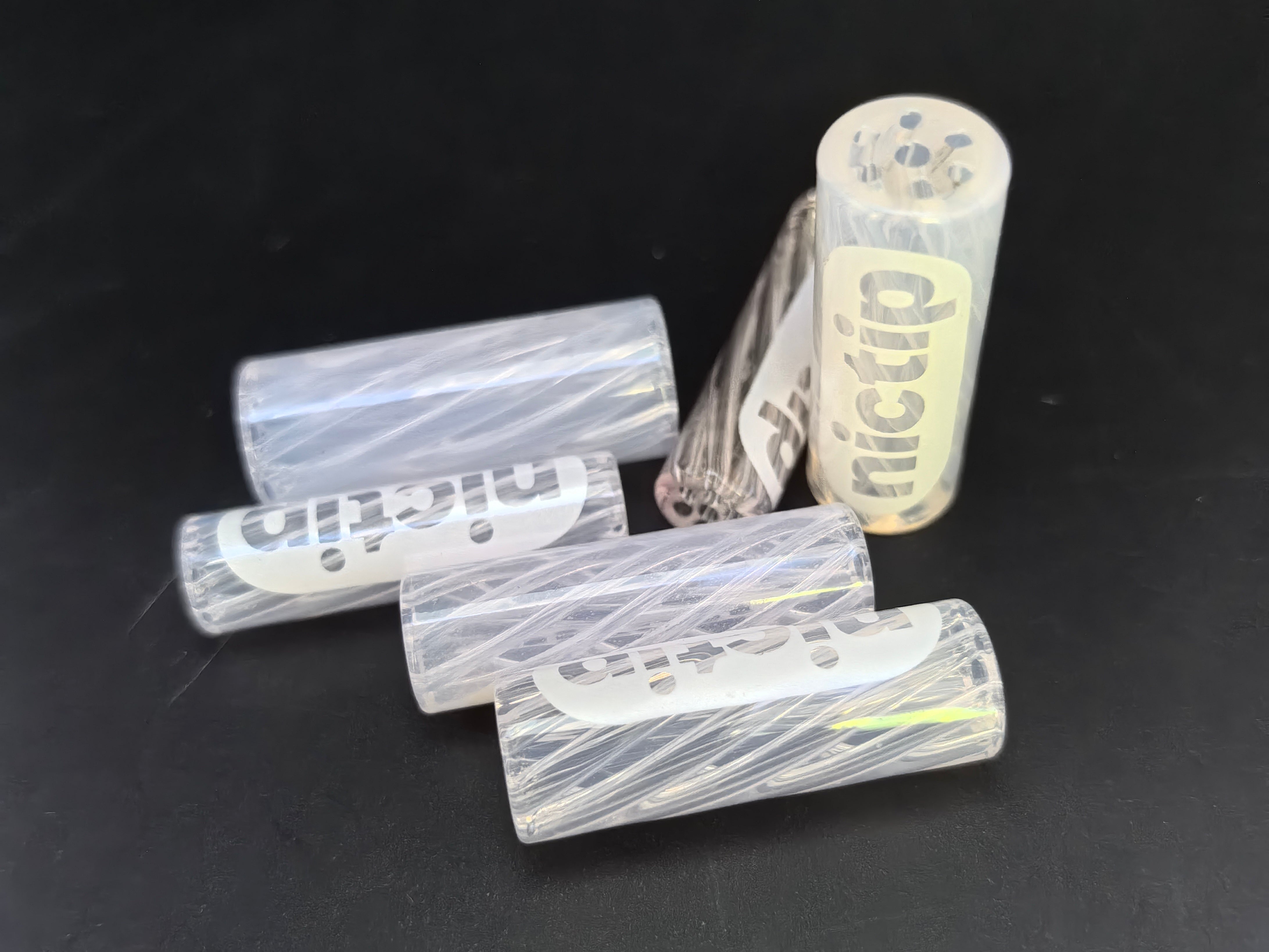 Nictip Glasfilter Pink – 7-Loch & Spiral (7–11 mm)