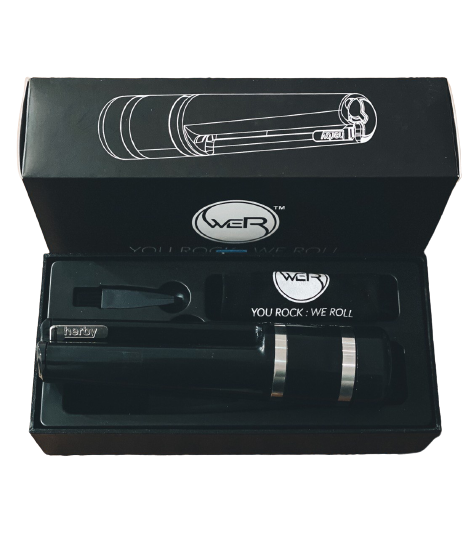 weR Herby ALL-IN-ONE Roller – Grinder, Stash & Cone Drehmaschine