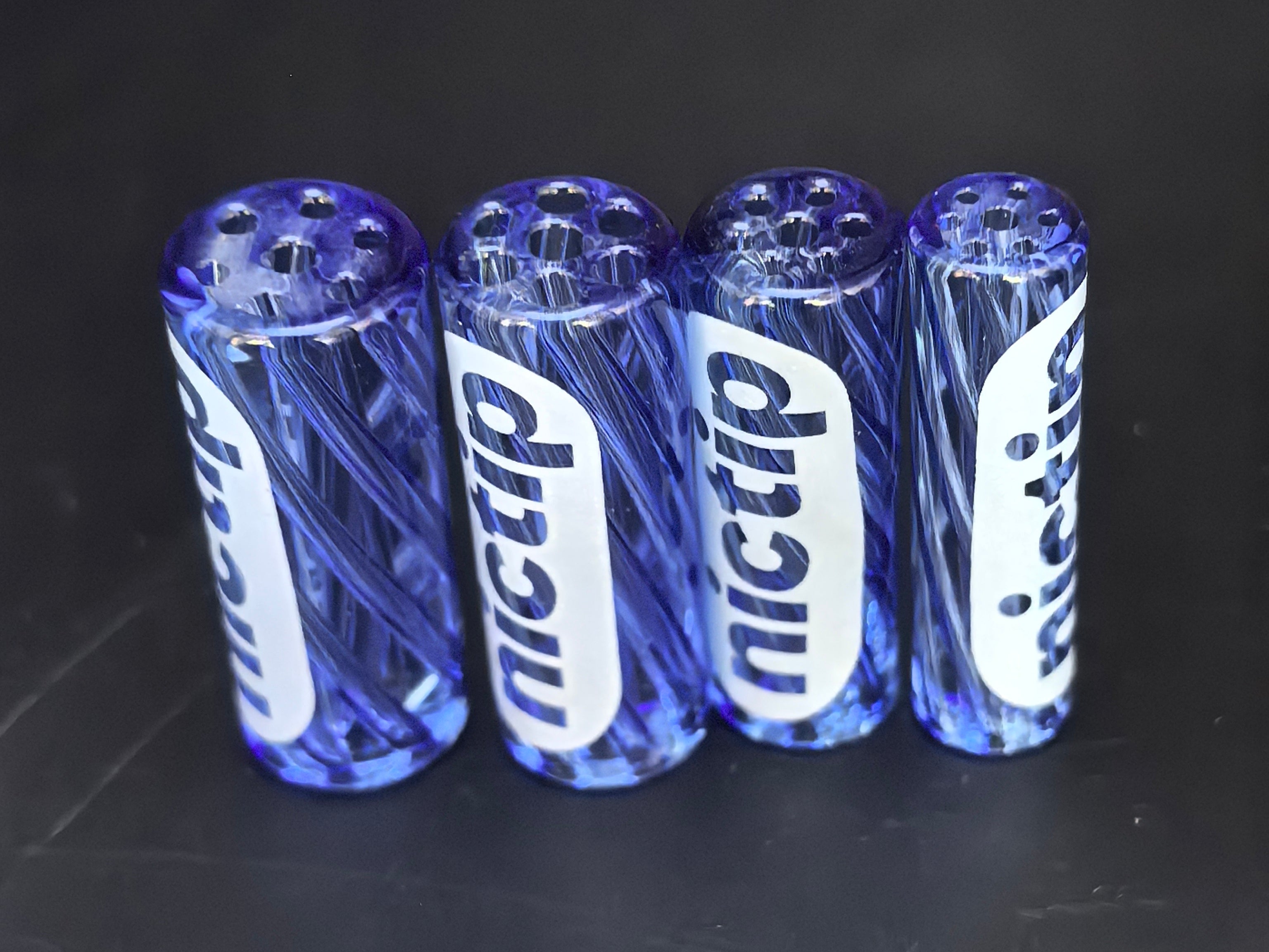 Nictip Glasfilter Blau – 7-Loch & Spiral (7–11 mm)