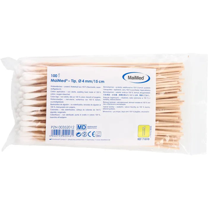 Wattestäbchen, kleiner 4mm Kopf – 100 Stück