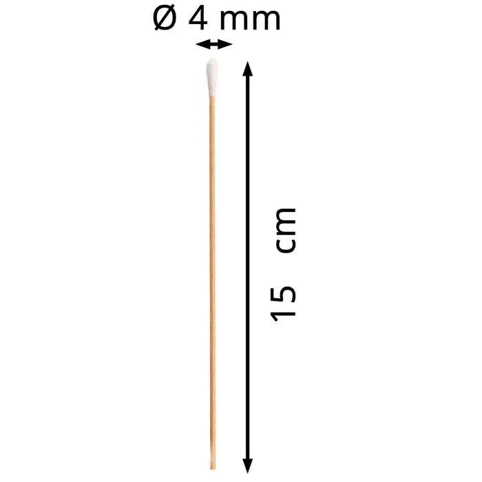 Wattestäbchen, kleiner 4mm Kopf – 100 Stück