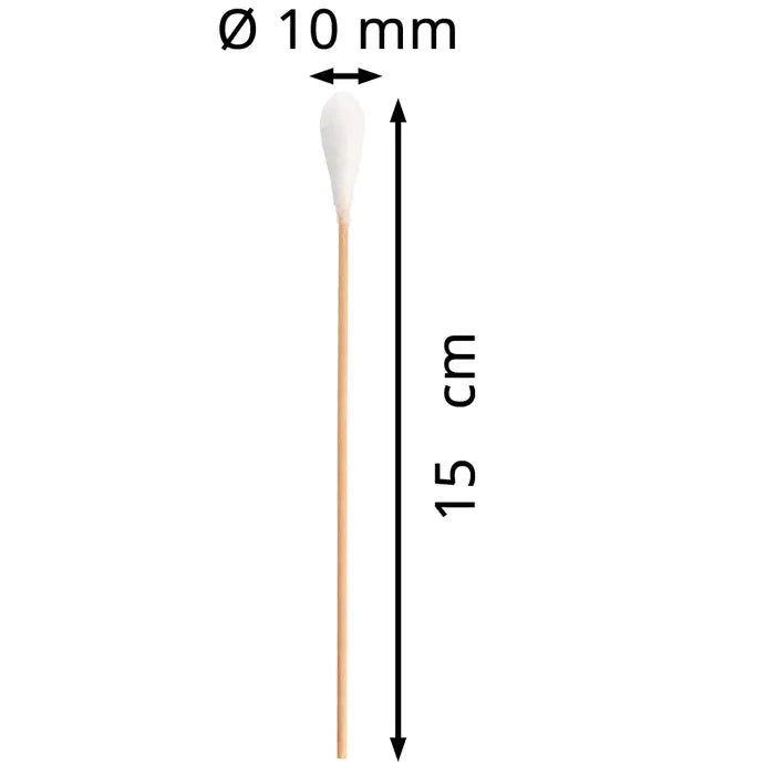 Wattestäbchen, großer 10 mm Kopf – 50 Stück